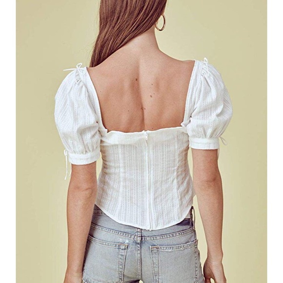 For love and lemons Annabelle Lace Up Blouse - Picture 2 of 8